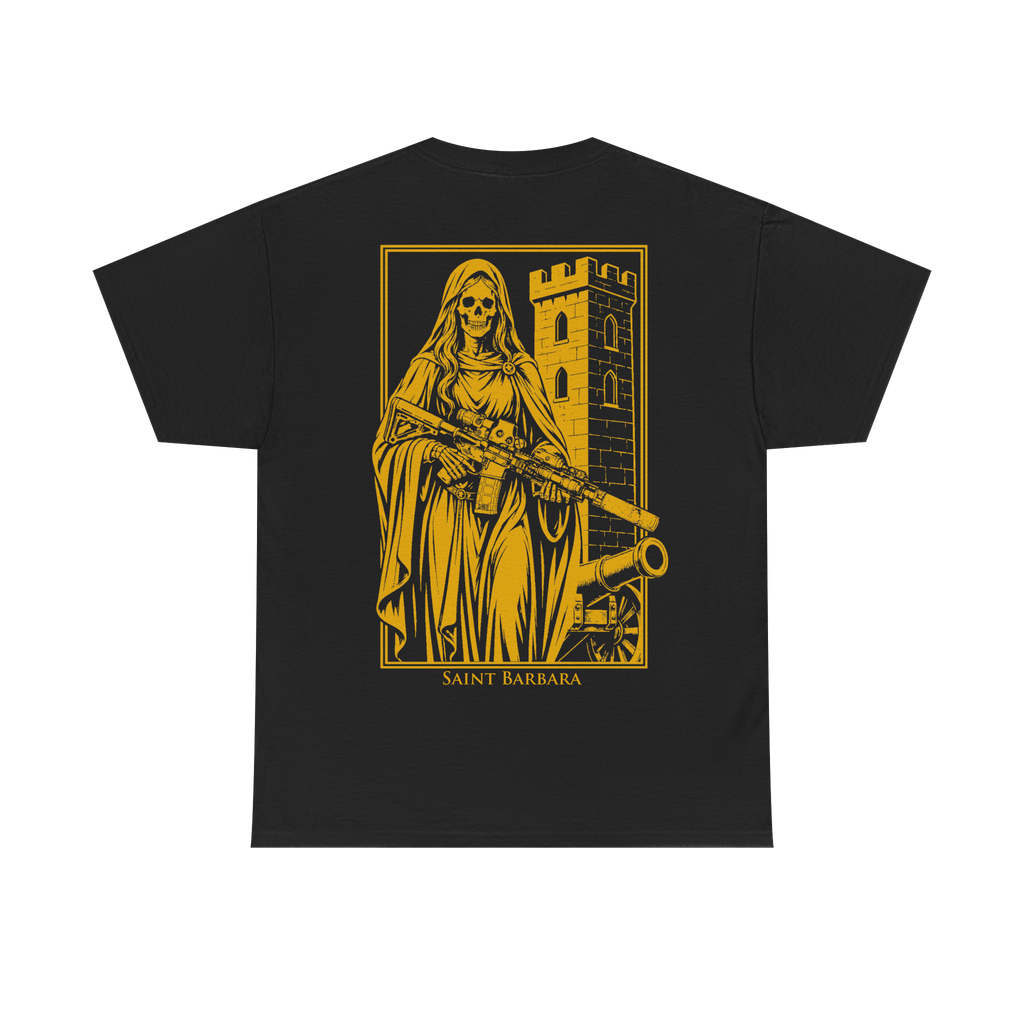 SAINT BARBARA T-SHIRT BLACK/YELLOW