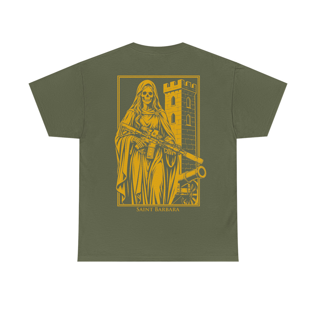 SAINT BARBARA T-SHIRT OLIVE/YELLOW