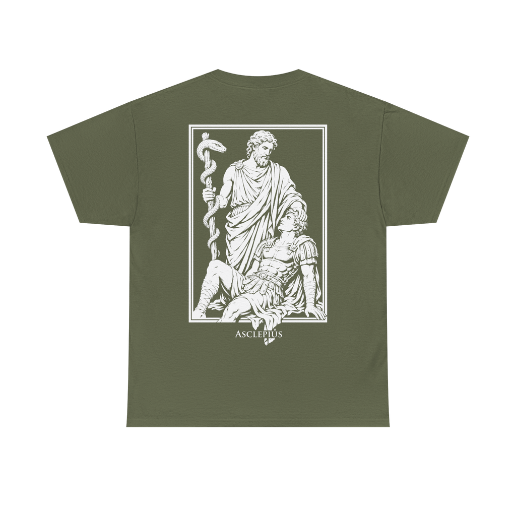 ASCLEPIUS T-SHIRT OLIVE/WHITE