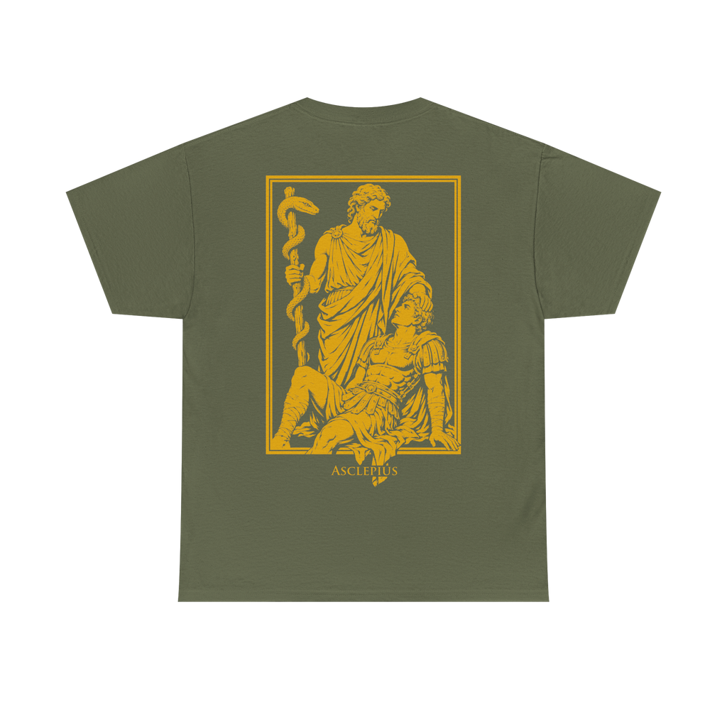 ASCLEPIUS T-SHIRT OLIVE/YELLOW