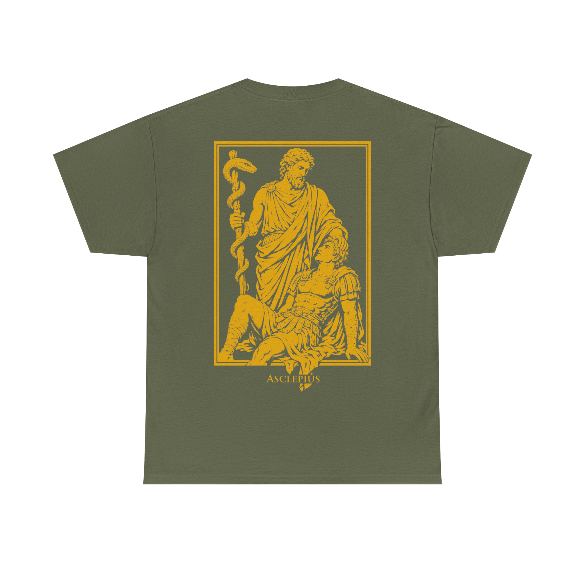 ASCLEPIUS T-SHIRT OLIVE/YELLOW