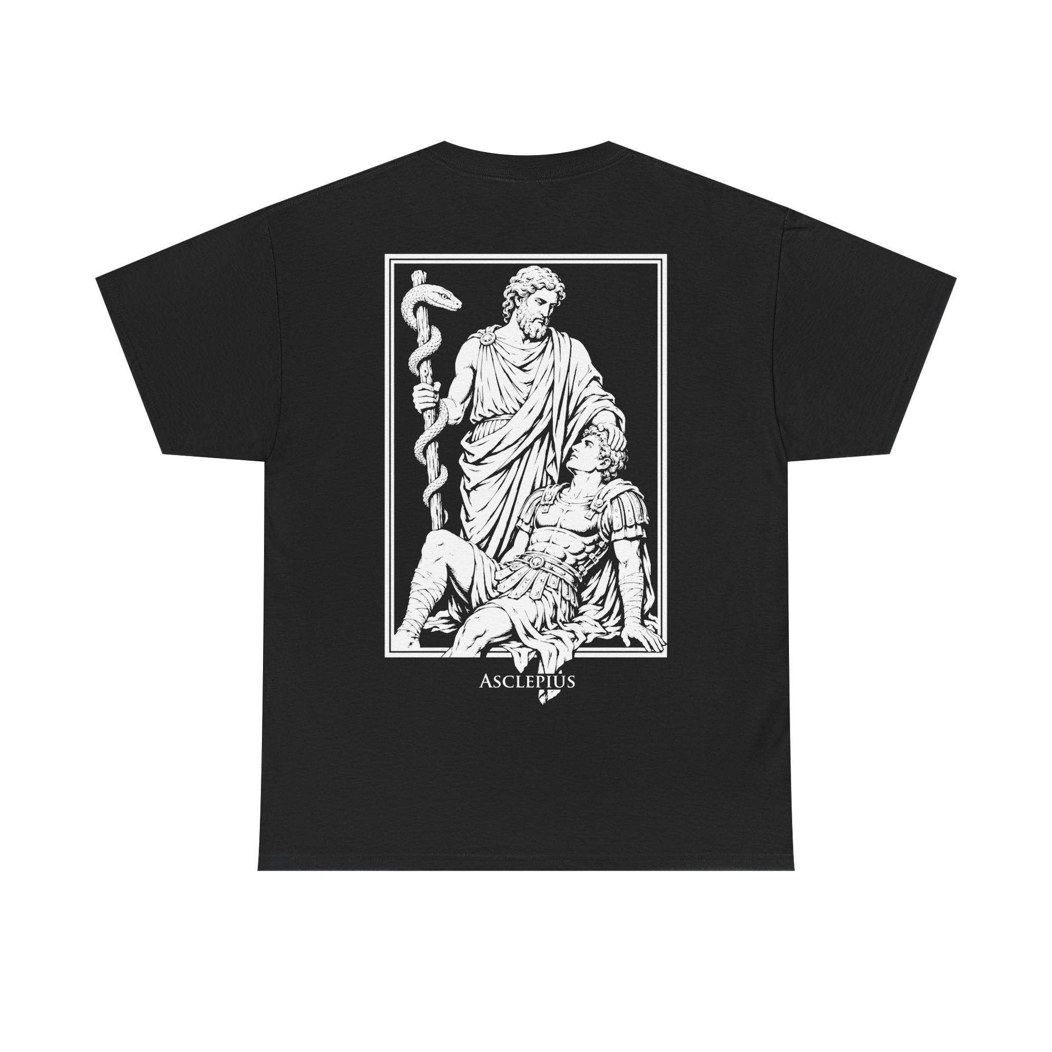 ASCLEPIUS T-SHIRT BLACK/WHITE
